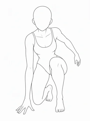 Crouching — drawing base