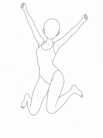 Jumping — drawing base