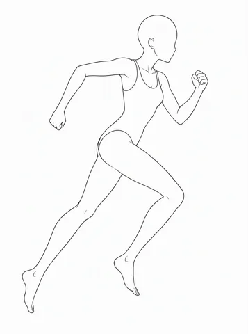 Running — drawing base